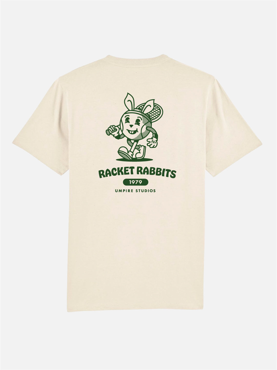 Racket Rabbits - T-shirt - Natural Raw