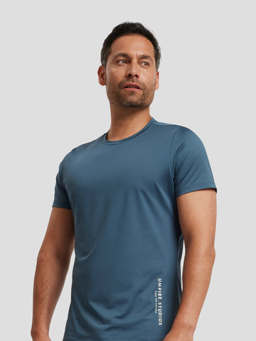 On Court - T-shirt pour hommes - Bleu Orion