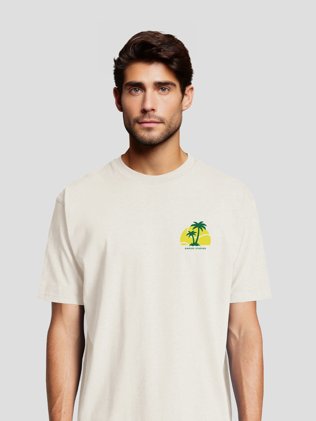 Palm Springs Tennis Club - T-shirt - Gebroken Wit