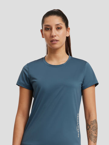 On Court - T-shirt Femme - Bleu Orion